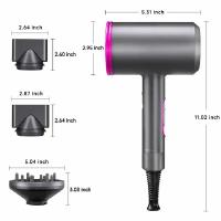 Secador De Pelo Profesional 2000W Con Fuerte Corriente De Aire Caliente Y Frío Iónico Para Salon Con Diffusor Y Broma Negativa - details 2