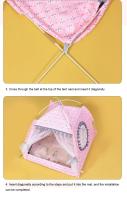 Nido Universal Para Perros Y Gatos De Verano Fresco Plegable Y Lavable Tipo Nuevo Para Pequeños Animales De Compañía Instalación Fácil Material De Veludo Transpirable - details 8
