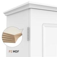 Armario de Pared de 2 Niveles para baño, de Madera, con Estante Ajustable en Altura - details 5