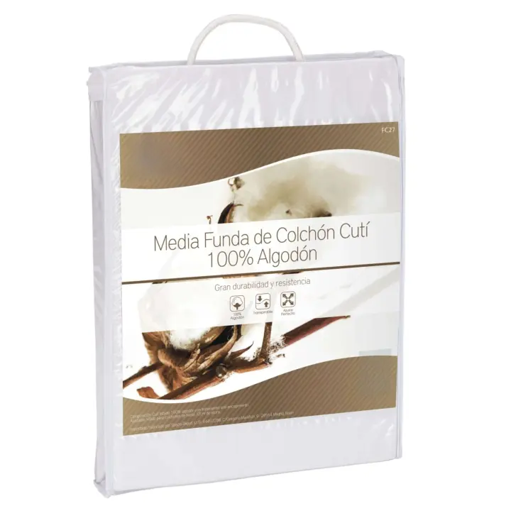 Protector de Colchón Cutí Varias Medidas Transpirable, Antiencogimiento de Algodón Altura Máx 32 cm - 1