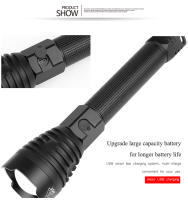 Linterna Táctica Recargable USB Super Brillante XHP90 Con Zoom Ajustable Lúmenes Altos Torcha Para Camping Y Búsqueda Resistente Al Choque Y Agua - details 10