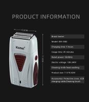 Cortador De Pelo Profesional Kemei-3382 Recargable 0mm Afeitadora Eléctrica Para Hombres Sin Cable Alta Calidad Corte Seco Y Húmedo - details 11