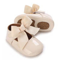 Zapatos De Princesa Para Bebé Niña En Lace Blanca Mocasines Con Lazo Y Borde Antideslizante De Goma Primera Calzado Para Caminar - details 150