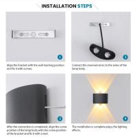 Lámpara De Pared LED Impermeable IP66 Alta Brillo 2W 4W 6W 8W 10W Para Interior Y Exterior Decorativa Para Jardín AC 85-265V - details 2