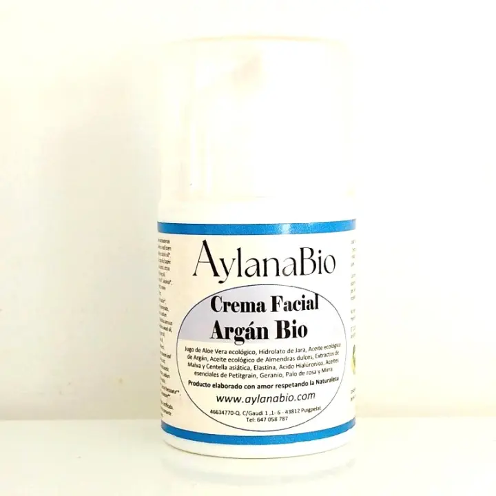 CREMA FACIAL HIDRATANTE DE ARGAN BIO. Nutrición y Hidratación Profunda - 1