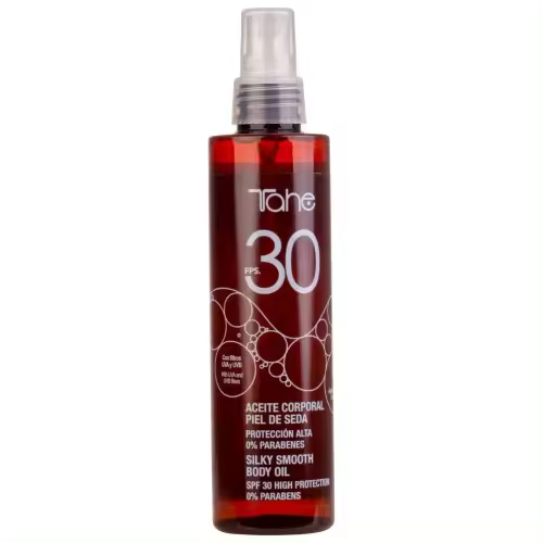 Tahe Sun Protect Aceite corporal seco piel de seda con FPS 30, 200 ml - 1