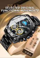 Reloj De Cuarzo Para Hombre BINBOND Lujo Deportivo Militar Casual Con Dial Decorativo Resistente Al Agua De Acero Inoxidable Estilo Business - details 7