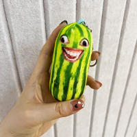 Llavero De Peluche En Forma De Sandía Divertida Creativa Muñeco De Fruta Para Bolso De Mujer Y Mochila De Niños Regalo De Cumpleaños Accesorios - details 2