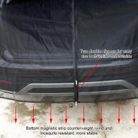 Red De Mosquitos Para Maletero De Coche Velo Magnético De Ventilación Rápida Para Auto SUV Protección Contra Insectos Y Sol - details 3