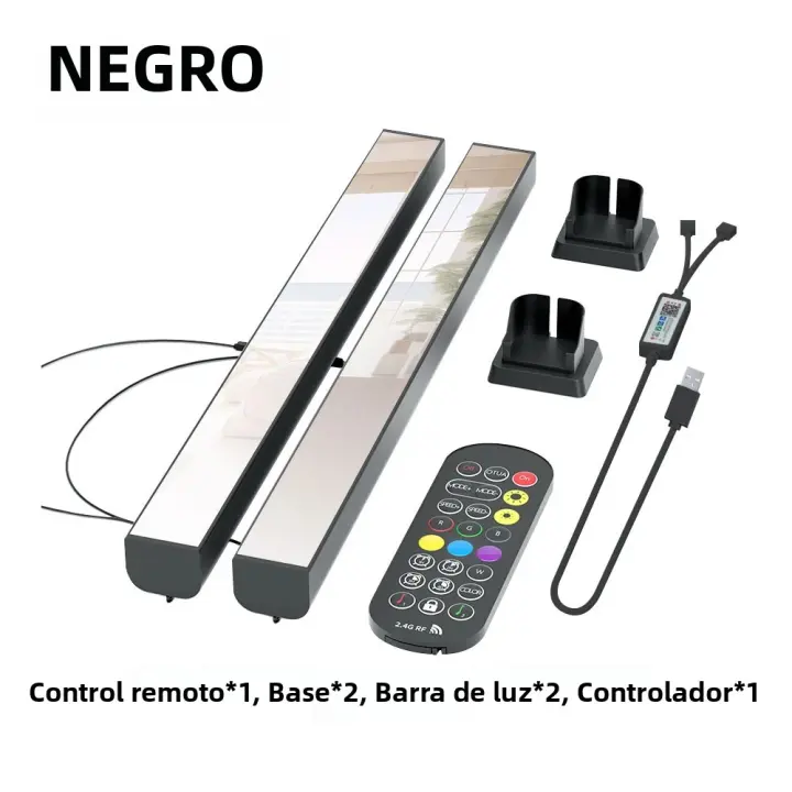 Lámpara Decorativa RGB LED Para Decoración De Habitaciones Y Juegos De PC Con Luz Ambiental Bluetooth Control Remoto Iluminación De Escritorio Para TV - 1