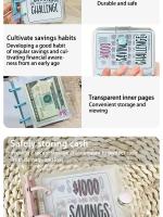 Creative Desafío De Ahorro $1000 Cuaderno Con Envolvente Duradero De PVC Brillante Regalo De Navidad Para Desafío De Ahorro De Dinero - details 4