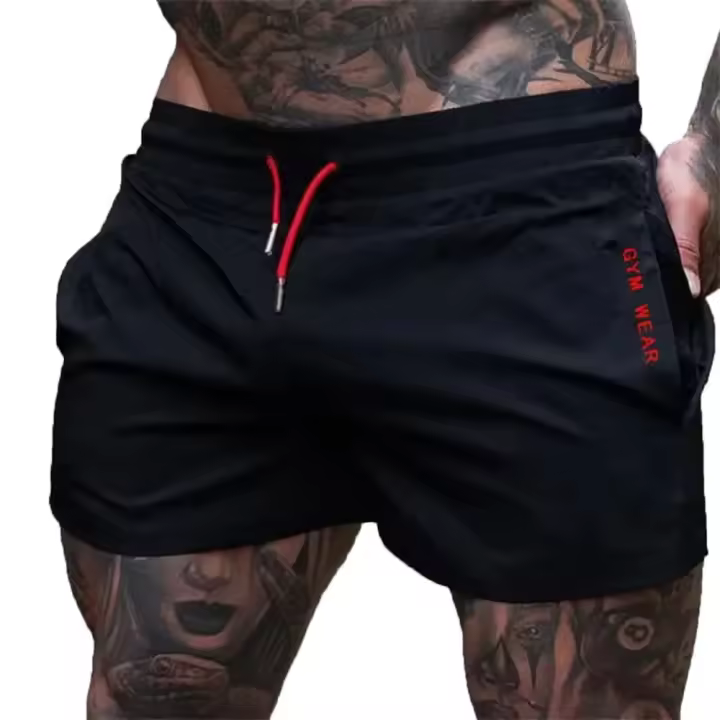 Nuevos Shorts De Entrenamiento Deportivos Trendy Con Tres Puntos Secado Rápido Para Hombres Pantalones Elásticos Para Correr Y Field Fitness Shorts De Playa - 1