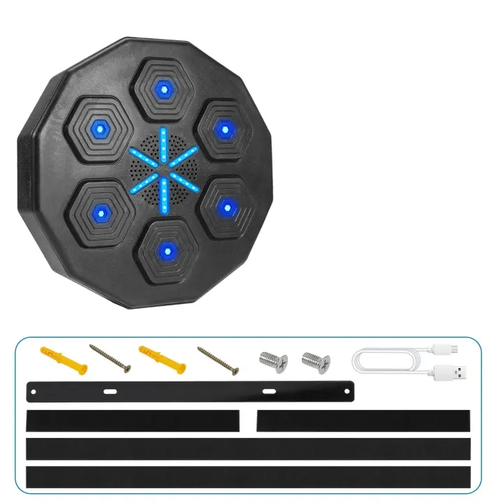 Máquina de Boxeo musical intelente with Guantes De Boxeo montado en la pared Bluetooth compatible con equipos de Boxeo para adultos y niños - 1