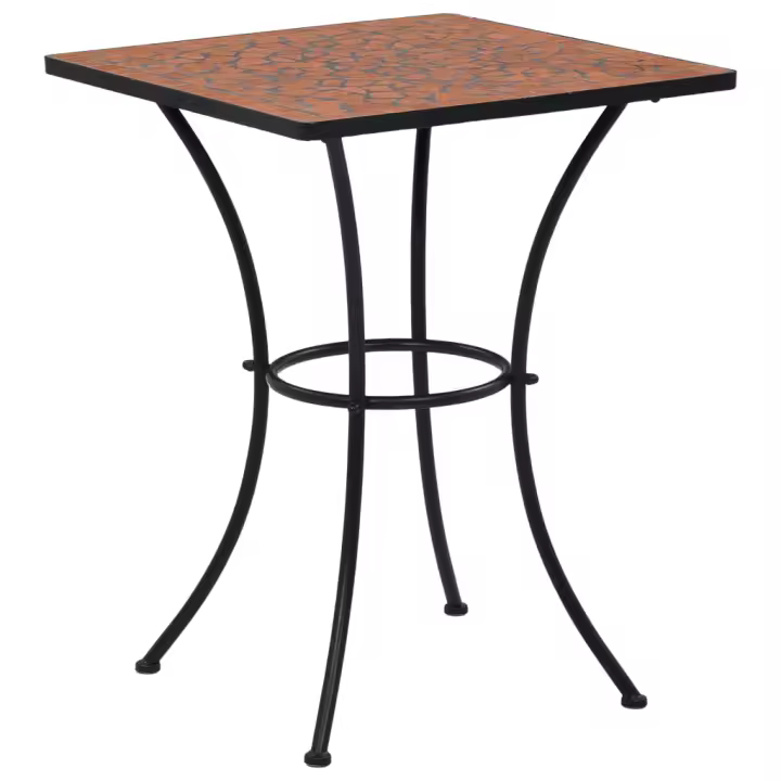 Mesa de mosaico para cafetería cerámica terracota 60 cm - 1