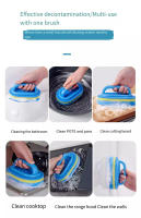 Cepillo De Limpieza Para Cocina Con Mango 1PC - Limpieza De Ollas Cepillo De Escobilla De Alta Densidad Con Padded Para Limpieza De Azulejos Y Paredes Cerámicas - details 1