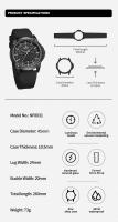 Reloj De Pulsera Para Hombre NAVIFORCE 2024 Lujo Deportivo Militar a Prueba De Agua Con Calendario Cinta De Goma Quartzo Reloj De Moda Casual - details 1