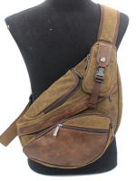 Mochila Hombro Solo Para Hombre Bolsa Cruzada Mensajera Militar Deportiva Viaje Con Portátil Rucksack Estilo Casual Material Saco De Tela Canvas - details 1