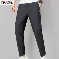 Pantalones Casuales Para Hombre Verano Transpirables Ligeros Para Gimnasio Fitness Running Senderismo Camping Deportes Talla Media Estilo Recto Color Negro Gris Oscuro - details 8