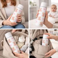 Termo Bebé para Líquidos 500 ml de Acero Inoxidable, (1unidad) Mantiene Temperatura más de 6h calor y 15 h frío, Cierre Hermético y Sistema Antigoteo - Termo para Leche Bebé - Termo para agua para bebé - details 1