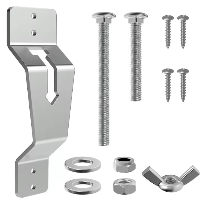 Soporte De Neumático De Reserva Para Coche Accesorios De Remolque Soporte De Pared Para Neumático De Reserva Para Carga De Vehículo Y Camión Material De Acero Inoxidable - 1