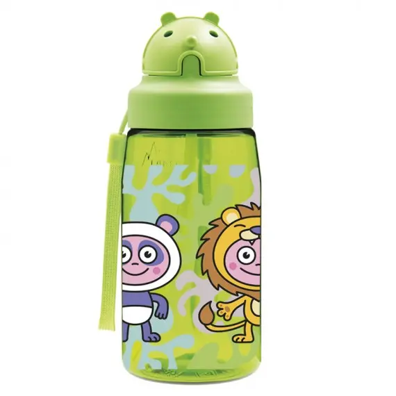 Botella DISFRACES de tritan 450 ml con pajita de Laken - 1