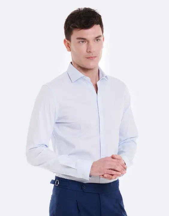 CAMISA VESTIR LICRA LISA - 1