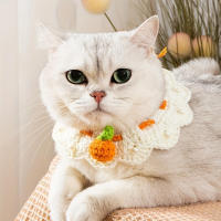 1pc Bandana De Punto Para Mascotas Ajustable Para Gatos Y Perros Lindo Accesorio Para Animales De Compañía Material De Nylon - details 2