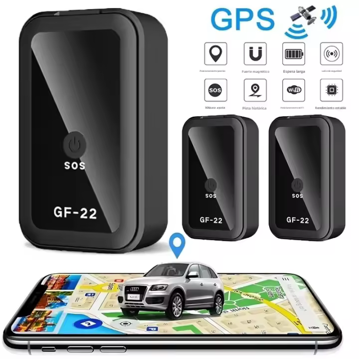 Dispositivo De Rastreo GPS Automático GF-22 Con Alarma Magnética Fuerte Y Control De Voz Mini Localizador Para Coches Y Motocicletas Anti-Pérdida - 1