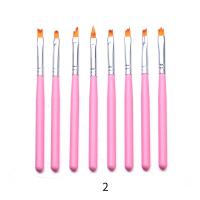 Set De Pinceles Para Arte De Uñas Profesional 8/12 Piezas Para Pintar Flores Herramienta De Arte De Uñas DIY Para Uso En Hogar Y Salón - details 9