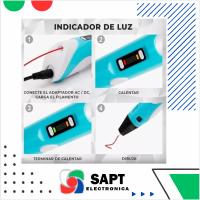 Bolígrafo 3D para Niños SAPT | Lápiz de Impresión 3D Educativo | Diseño Ergonómico | Compatible con Filamento PLA/ABS | Creatividad y Dibujo en 3D | Incluye Accesorios y Cable USB - details 0