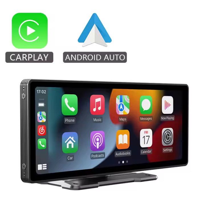 Radio De Coche Hippcron 10.26” Con CarPlay Y Android Auto Pantalla Táctil IPS AUX USB Soporte Para Cámara Rearmónica Multimedia Video Player - 1