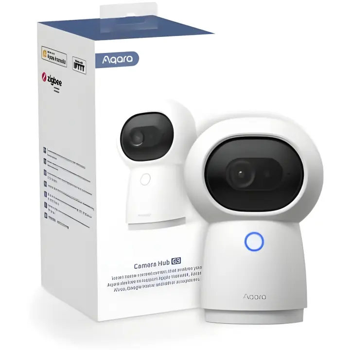 Xiaomi Aqara 2K Cámara Hub Interior G3 con Reconocimiento Facial y Gestos con IA, Mando a Distancia IR, Compatible con Homekit Secure Video, Alexa, Google Assistant E IFTTT - 1