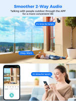 Hiseeu WS318B Cámara WiFi Exterior 6MP, Doble Lente, Doble Pantalla, Audio Bidireccional, Visión Nocturna en Color, Seguimiento Automático, Detección de Humanos IA, Impermeable IP66, WiFi 2.4GHz - details 3