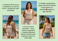 Mochila antirrobo para mujer CAMAR – Tacto suave, cómoda y segura, con asa de mano y tirantes ajustables – Diseño Primavera-Verano 2025 – Ideal para viajes, ciudad o uso diario - details 0