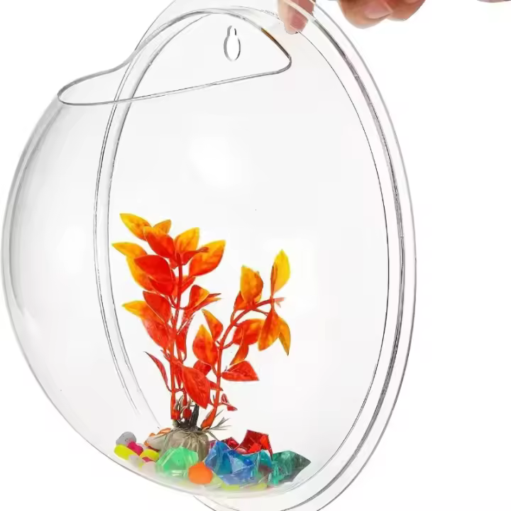 Acuario De Acrílico Para Pared Tanque De Pez Betta Y Exhibición Productos Para Mascotas Aquaticas Montaje En Pared - 1
