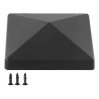 Copa De Poste De Valla Negra ABS 4x4 Pulgadas Para Proteger Vallas De Madera Al Aire Libre Jardín Adornos Accesorios De Jardín - details 13