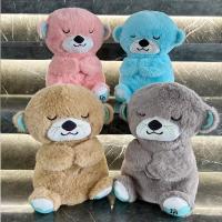 Oso De Peluche Con Sonido Y Luz Para Bebés Juguete Sensorial Cómodo Para Sueño Y Juego Otter Respirable Regalos Para Recién Nacidos - details 0
