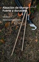 Tiartisan Palos De Tenda De Titanio Para Camping Fuerte Y Anti-curvatura 20/24/30/35/40cm Accesorio De Tenda De Alta Calidad - details 1