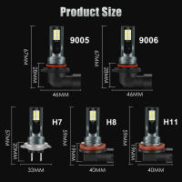2Pcs H8 H11 H16 JP 9005 HB3 9006 HB4 Bombillas LED Super Brillantes Para Faros Antiniebla Y Luz Diurna Del Coche 12V 6000K Blanco - details 4
