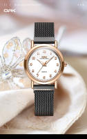 Reloj De Pulsera OPK 8115 Para Mujeres Resistente Al Agua Con Correa De Red De Acero Inoxidable Y Luz Luminosa Moda Sencilla - details 12