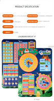 Calendario Visual Para Niños Tablero De Actividades Prescolar Aprendizaje Temprano Juguete Para El Día De La Semana El Mes Y La Estación Del Año - details 18