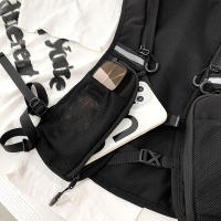 Bolsa De Pecho Hip-hop Para Hombres Ropa De Calle Impermeable Táctico Vestido Bolsas De Almacenamiento Con Bolsillos De Nylon - details 14