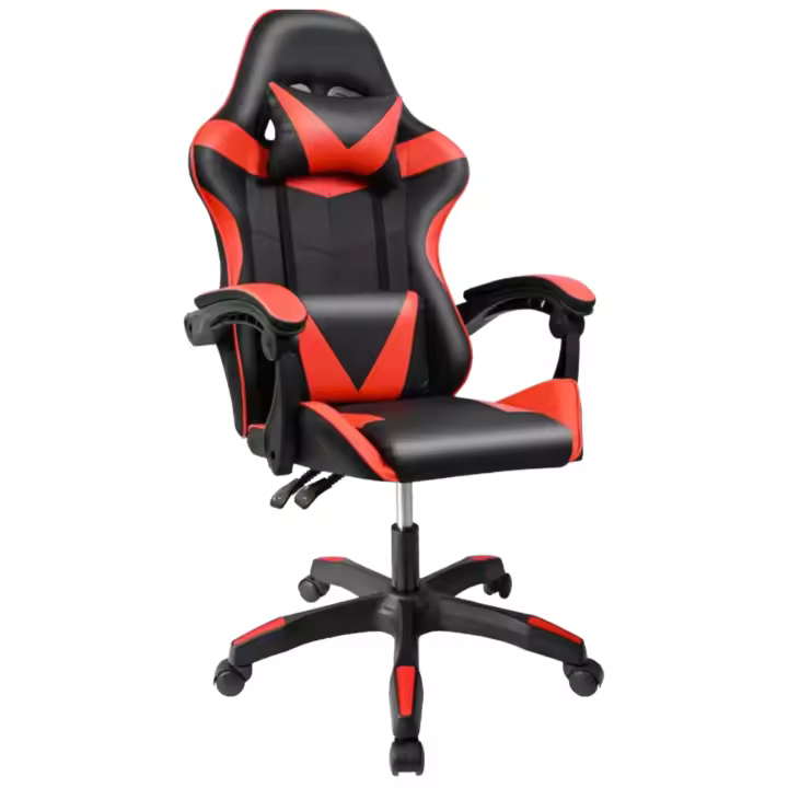 Silla Gaming para Escritorio, Oficina y Juegos Online Giratoria. Silla Cómoda de Altura Ajustable para Gaming ergonómica, de piel sintética.Silla racing de gaming videojuegos y de oficina. Es ergonómica y con diseño moderno.  (7499 8499 S002 ) - 1