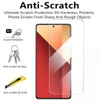 Protector De Pantalla De Vidrio Templado 4en1 Para Xiaomi Redmi Note 13 pro 5G Cubierta Total Anti-Arrugas Para Cámara Lens Compatible Con Redmi Note 13 5G 4G - details 1