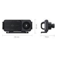 Cargador inalámbrico para coche, doble bobina, pantalla plegable, rotación táctil, soporte para teléfono de coche - details 1