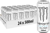MONSTER ENERGY Ultra White Bebida energética sin azúcar,Mango Loco Bebida energética ,Original Bebida energética,Juiced Monarch,lata 24*500 ml - details 0