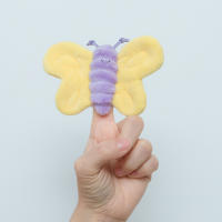 Puppets De Animal Butterfly Kawaii Mini Para Niños Y Niñas Pulsera De Mano Teatro Infantil Educativo Unisex - details 3