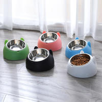 Tazas Para Gatos De Acero Inoxidable Con Base Antideslizante Alimentación Y Agua Protectora De Cuello Taza Inclinada 15 Grados 200ml - details 0