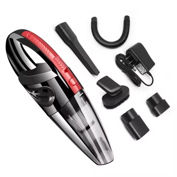 Aspirador de mano, aspirador portátil de mano, aspirador inalámbrico para coche, 120W, 5500Pa, con peso ligero - 1
