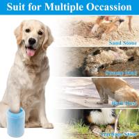 Copa De Limpieza Para Pies De Mascotas De Silicona Suave Herramienta De Masaje Portátil Para Perros Y Gatos Suministros De Limpieza De Baño - details 4